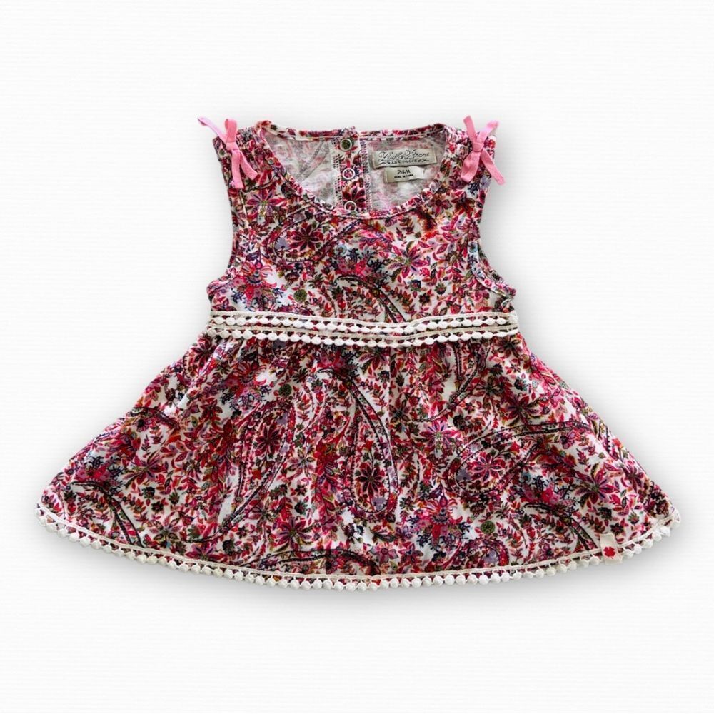 Lucky Brand Toddler Girl Sleeveless Paisley Top Size 24 Months